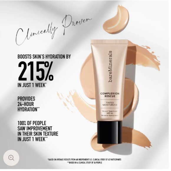 BareMinerals complexion rescue tinted moisturizer with hyaluronic acid and miner - Picture 2 of 9
